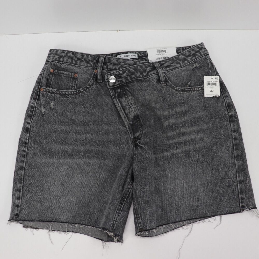 And Now This Criss Cross Shorts Womens Size 30 High Rise Tekin